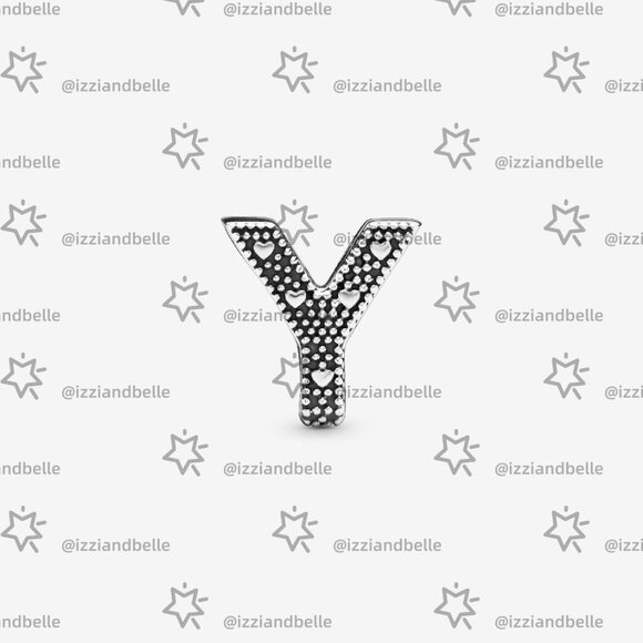 Pandora Letter Y Alphabet Charm - Picture 3 of 6